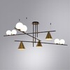 Миниатюра фото подвесная люстра arte lamp jacob a7029pl-9bk | 220svet.ru