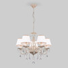 Миниатюра фото подвесная люстра с хрустальными подвесками eurosvet amelia 10054/5 | 220svet.ru