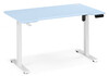 Миниатюра фото компьютерный стол с подъемным механизмом 140х80 woodville маркос голубой / белый 614605 | 220svet.ru