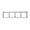 Миниатюра фото рамка lk studio 4-постовая (серебристый металлик) lk80 844403-1 | 220svet.ru