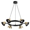 Миниатюра фото подвесная люстра lumion lamina 8233/6 черный | 220svet.ru