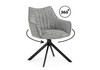 Миниатюра фото стул на металлокаркасе поворотный woodville denever gray / black 15836 | 220svet.ru