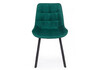Миниатюра фото стул на металлокаркасе woodville челси п зеленый / черный np 632512 | 220svet.ru