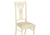 Миниатюра фото стул деревянный woodville roy слоновая кость / золото патина 621204 | 220svet.ru