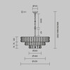 Миниатюра фото подвесная люстра maytoni boulder mod538pl-09mg | 220svet.ru