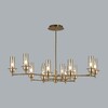 Миниатюра фото потолочная люстра на штанге lumion madonna 6554/12c бронза | 220svet.ru