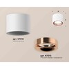 Миниатюра фото комплект накладного светильника ambrella light techno spot xs7510025 swh/ppg белый песок/золото розовое полированное (c7510, n7015) | 220svet.ru