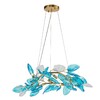 Миниатюра фото подвесная люстра indigo olivo 11043/6p blue v000448 | 220svet.ru