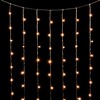 Миниатюра фото гирлянда занавес облегченный 2 x 3 м тепло-белый 220в, 600 led, провод прозрачный пвх, ip54 ltc pcl600not-10-2ww | 220svet.ru