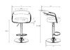 Миниатюра фото стул барный dobrin marta lm-5013-n_ch-m_el-188-55-11234 | 220svet.ru
