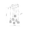 Миниатюра фото подвесной светильник tk lighting sophia cognac 11044 | 220svet.ru