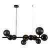 Миниатюра фото подвесная люстра indigo molecola 11018/10p black v000196 | 220svet.ru