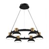 Миниатюра фото подвесная светодиодная люстра indigo traforo 11059/6p black v000182l | 220svet.ru
