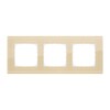 Миниатюра фото рамка lk studio 3-постовая, натуральное стекло (кремовый) lk80 844317-1 | 220svet.ru
