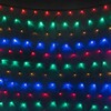 Миниатюра фото светодиодная сеть 2 x 2 м разноцветная 24в, 256 led, провод черный пвх, ip54 ltc ntl256m-11-1m | 220svet.ru