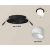 Миниатюра фото комплект встраиваемого светильника ambrella light techno spot xc7622046 sbk/fr черный песок/белый матовый (c7622, n7175) | 220svet.ru