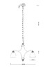 Миниатюра фото подвесная люстра arte lamp bonito a9518lm-5ba | 220svet.ru