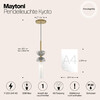 Миниатюра фото подвесной светильник maytoni kyoto mod178pl-01gr | 220svet.ru