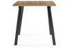 Миниатюра фото стол деревянный woodville тринити лофт 140 25 мм дуб вотан / черный матовый 489624 | 220svet.ru