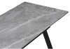 Миниатюра фото керамический стол раскладной 140(200)х80  woodville норман серый мрамор larka grey / черный 612198 | 220svet.ru