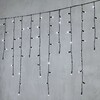 Миниатюра фото гирлянда бахрома с колпачком 3,2 x 0,9 м белая с мерцанием белого диода 220в, 168 led, провод черный пвх, ip65 ltc pil180blwcap-11-2w | 220svet.ru