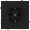 Миниатюра фото розетка эра galaxy 15-2102-05 c заземлением 2p+e schuko со шторками 16а-250в ip20 антрацит б0070647 | 220svet.ru