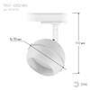 Миниатюра фото трековый светильник однофазный эра round tr47-gx53 wh б0054155 | 220svet.ru
