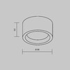 Миниатюра фото потолочный светильник maytoni basic texture mod461cl-01gr | 220svet.ru