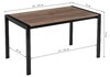 Миниатюра фото стол деревянный центавр дуб велингтон / черный матовый | 220svet.ru
