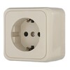 Миниатюра фото розетка lk studio открытой установки с заземляющими контактами и защитными шторками (бежевый) 813201 | 220svet.ru