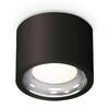 Миниатюра фото комплект накладного светильника ambrella light techno spot xs7511011 sbk/psl черный песок/серебро полированное (c7511, n7023) | 220svet.ru