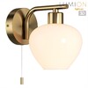 Миниатюра фото бра с выключателем lumion carmela 8278/1w латунь | 220svet.ru