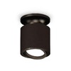 Миниатюра фото комплект накладного светильника ambrella light techno spot xs7402060 sbk/pbk черный песок/черный полированный (n7926, c7402, n7002) | 220svet.ru