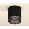 Миниатюра фото комплект накладного светильника ambrella light techno spot xs7402011 sbk/bk черный песок/тонированный (c7402, n7192) | 220svet.ru