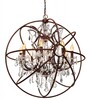 Миниатюра фото подвесная люстра loft it foucaults orb crystal loft1897/6 | 220svet.ru