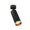 Миниатюра фото комплект накладного светильника ambrella light techno spot xm6343005 sbk/pyg черный песок/золото желтое полированное (a2210, c6343, n6134) | 220svet.ru