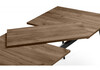 Миниатюра фото стол деревянный раскладной woodville кортни 120(160)x 80 дуб крафт табачный / черный матовый 619217 | 220svet.ru