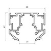 Миниатюра фото шинопровод магнитный 48 под натяжной потолок st luce скайлайн 48v st039.539.00 | 220svet.ru
