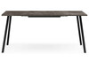 Миниатюра фото стол раскладной woodville кортни 117(157)x77 бетон темный / черный матовый 619219 | 220svet.ru