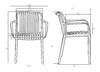 Миниатюра фото набор 2 шт стул обеденный dobrin walter arm lmzl-pp776a-n2_p_b-03-13390 | 220svet.ru