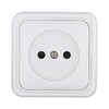 Миниатюра фото розетка lk studio открытой установки без заземляющих контактов с защитными шторками (белый) 813304 | 220svet.ru