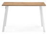 Миниатюра фото стол деревянный woodville тринити лофт 120x80x75 25 мм дуб вотан / белый матовый 539243 | 220svet.ru