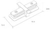 Миниатюра фото коннектор прямой arte lamp track accessories a130106 | 220svet.ru