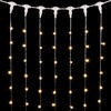 Миниатюра фото гирлянда занавес с колпачком 2 x 3 м тепло-белый 220в, 600 led, провод прозрачный пвх, ip65 ltc pcl602cap-10-2ww | 220svet.ru