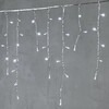 Миниатюра фото гирлянда бахрома 3,1 x 0,5 м белая 220в, 150 led, провод прозрачный пвх, ip54 ltc pil150-10-2w | 220svet.ru