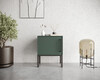 Миниатюра фото тумбочка с дверкой николь nln08g зеленый | 220svet.ru