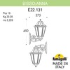 Миниатюра фото светильник уличный настенный fumagalli bisso/anna e22.131.000.bxe27 | 220svet.ru