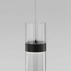 Миниатюра фото подвесной светодиодный светильник eurosvet 50244/1 led черный/прозрачный | 220svet.ru
