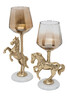 Миниатюра фото подсвечник декоративный лошадь garda decor 69-21003 | 220svet.ru