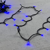 Миниатюра фото гирлянда нить 10м синяя 24в, 100 led, провод черный пвх, ip54 ltc pst100-11-1b | 220svet.ru